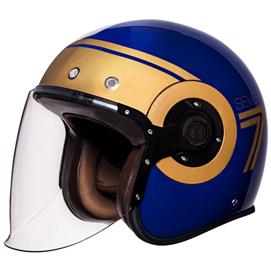 SMK Retro Jet Seven Blauw Jethelm 1 SMK Retro Jet Seven Blauw Jethelm