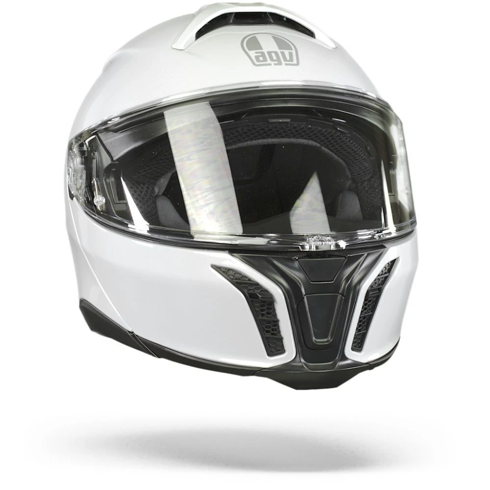 AGV Tourmodular Solid Stelvio Wit Systeemhelm 3 AGV Tourmodular Solid Stelvio Wit Systeemhelm - Afbeelding 3