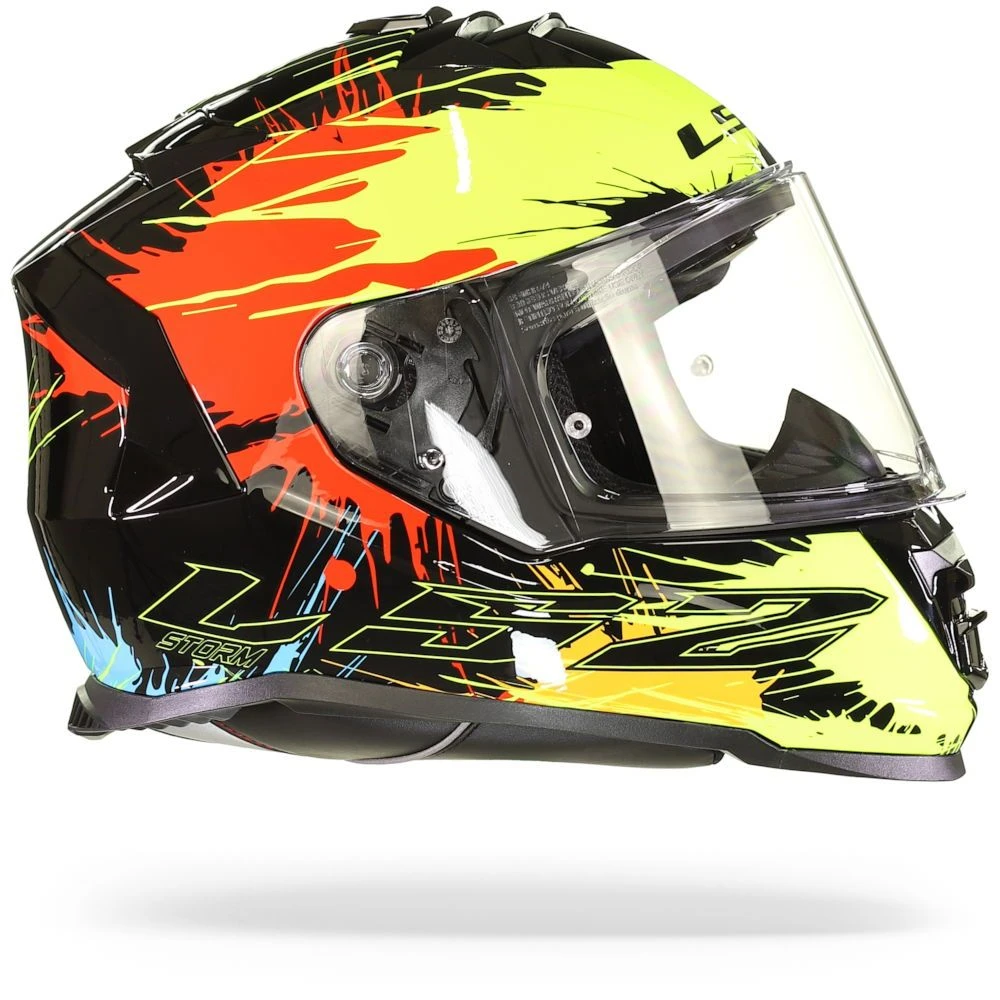 LS2 FF800 Storm Drop Zwart Geel Rood Integraalhelm 4 LS2 FF800 Storm Drop Zwart Geel Rood Integraalhelm - Afbeelding 4