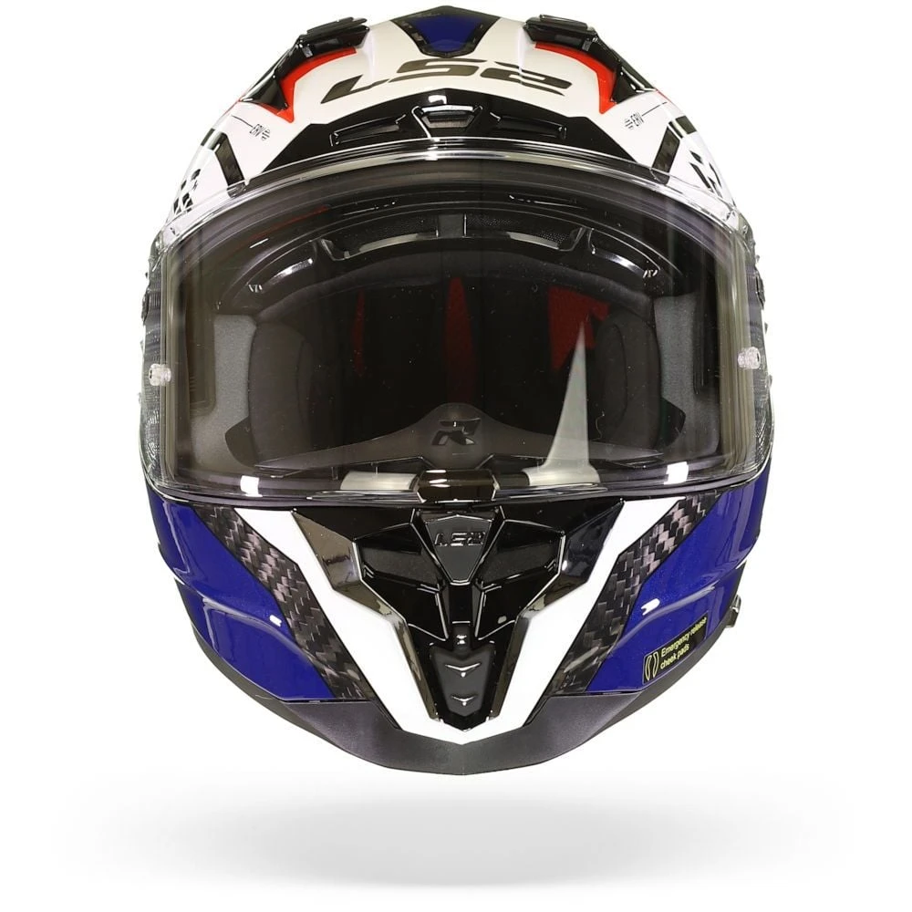 LS2 FF327 Challenger Ct2 Alloy Wit Blauw Rood Integraalhelm 5 LS2 FF327 Challenger Ct2 Alloy Wit Blauw Rood Integraalhelm - Afbeelding 5