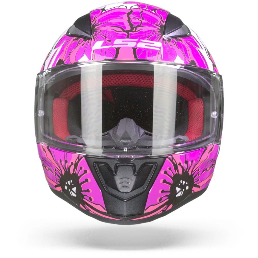 LS2 FF353 Rapid Poppies Roze Integraalhelm 2 LS2 FF353 Rapid Poppies Roze Integraalhelm - Afbeelding 2