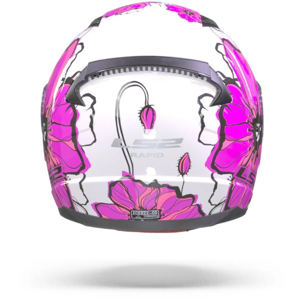 LS2 FF353 Rapid Poppies Roze Integraalhelm 1 LS2 FF353 Rapid Poppies Roze Integraalhelm