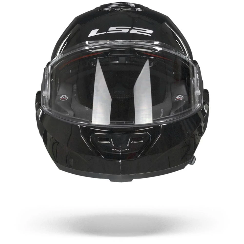 LS2 FF399 Valiant Single Mono Glans Zwart Systeemhelm 2 LS2 FF399 Valiant Single Mono Glans Zwart Systeemhelm - Afbeelding 2