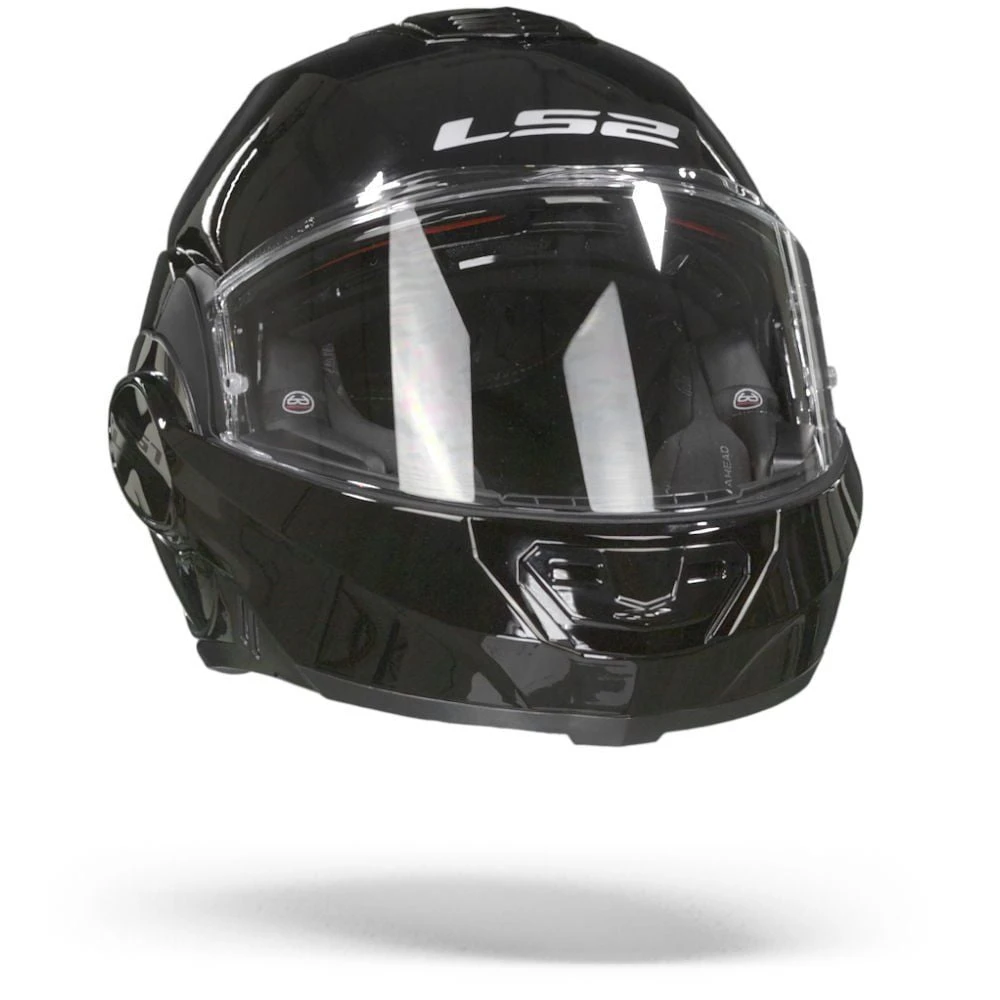 LS2 FF399 Valiant Single Mono Glans Zwart Systeemhelm 3 LS2 FF399 Valiant Single Mono Glans Zwart Systeemhelm - Afbeelding 3