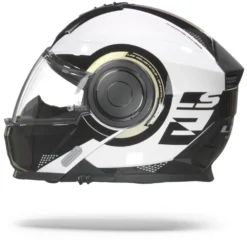 LS2 FF902 Scope Arch Glans Wit Titanium Systeemhelm