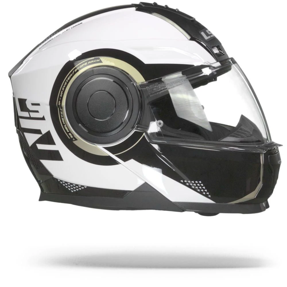 LS2 FF902 Scope Arch Glans Wit Titanium Systeemhelm 2 LS2 FF902 Scope Arch Glans Wit Titanium Systeemhelm - Afbeelding 2