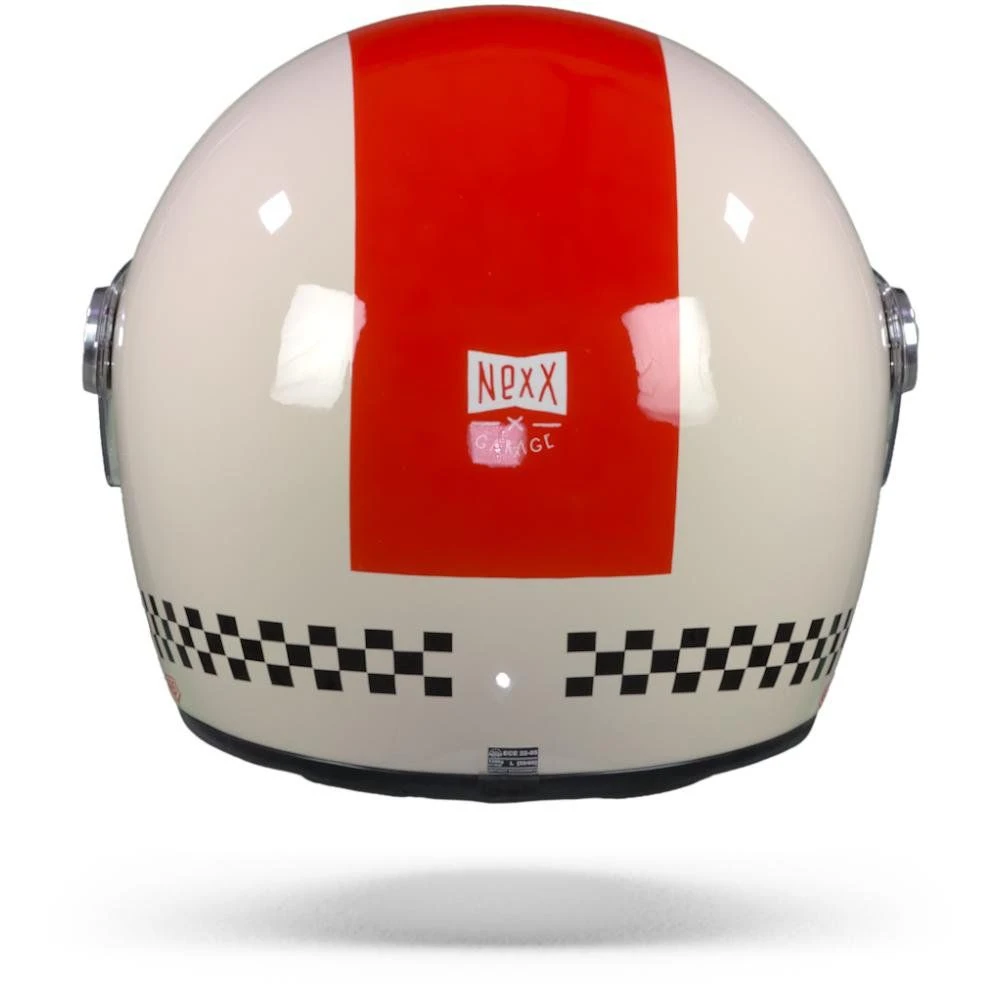 Nexx X.G100R Finish Line Crème Rood Integraalhelm 5 Nexx X.G100R Finish Line Crème Rood Integraalhelm - Afbeelding 5