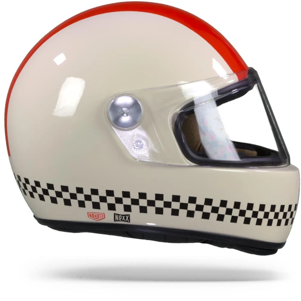 Nexx X.G100R Finish Line Crème Rood Integraalhelm 1 Nexx X.G100R Finish Line Crème Rood Integraalhelm