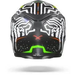 Nexx SX.100 Enigma Zwart Wit Mat Integraalhelm