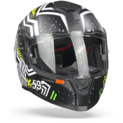 Nexx SX.100 Enigma Zwart Wit Mat Integraalhelm -Scorpion Winkel Nexxsx.100enigmablack whitematt.35