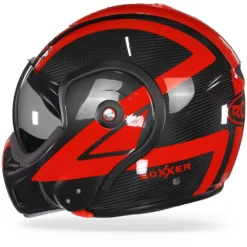 ROOF BoXXer Carbon Dart Rood Systeemhelm -Scorpion Winkel Roof boXXer carbon dart red.11