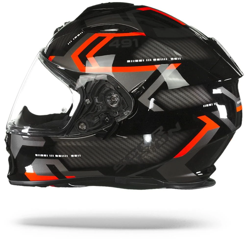 Scorpion EXO-491 Spin Zwart Rood Integraalhelm 2 Scorpion EXO-491 Spin Zwart Rood Integraalhelm - Afbeelding 2