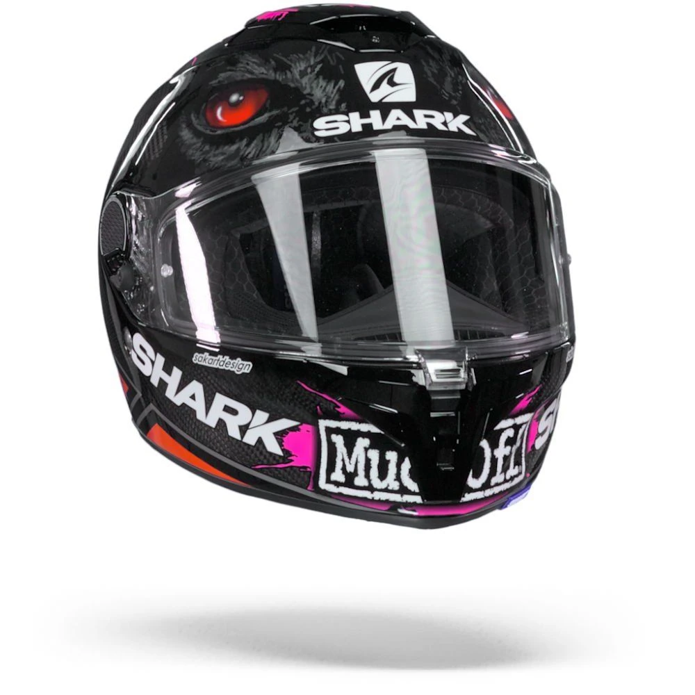 Shark Spartan GT Carbon Roodding Carbon Rood Groen Integraalhelm 1 Shark Spartan GT Carbon Roodding Carbon Rood Groen Integraalhelm