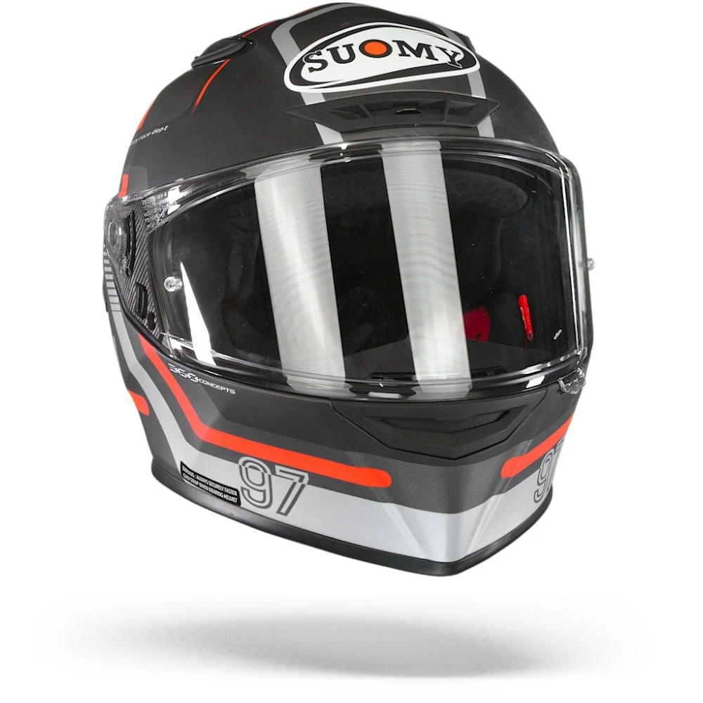 Suomy Track 1 Ninety Seven Zwart Grijs Integraalhelm 4 Suomy Track 1 Ninety Seven Zwart Grijs Integraalhelm - Afbeelding 4