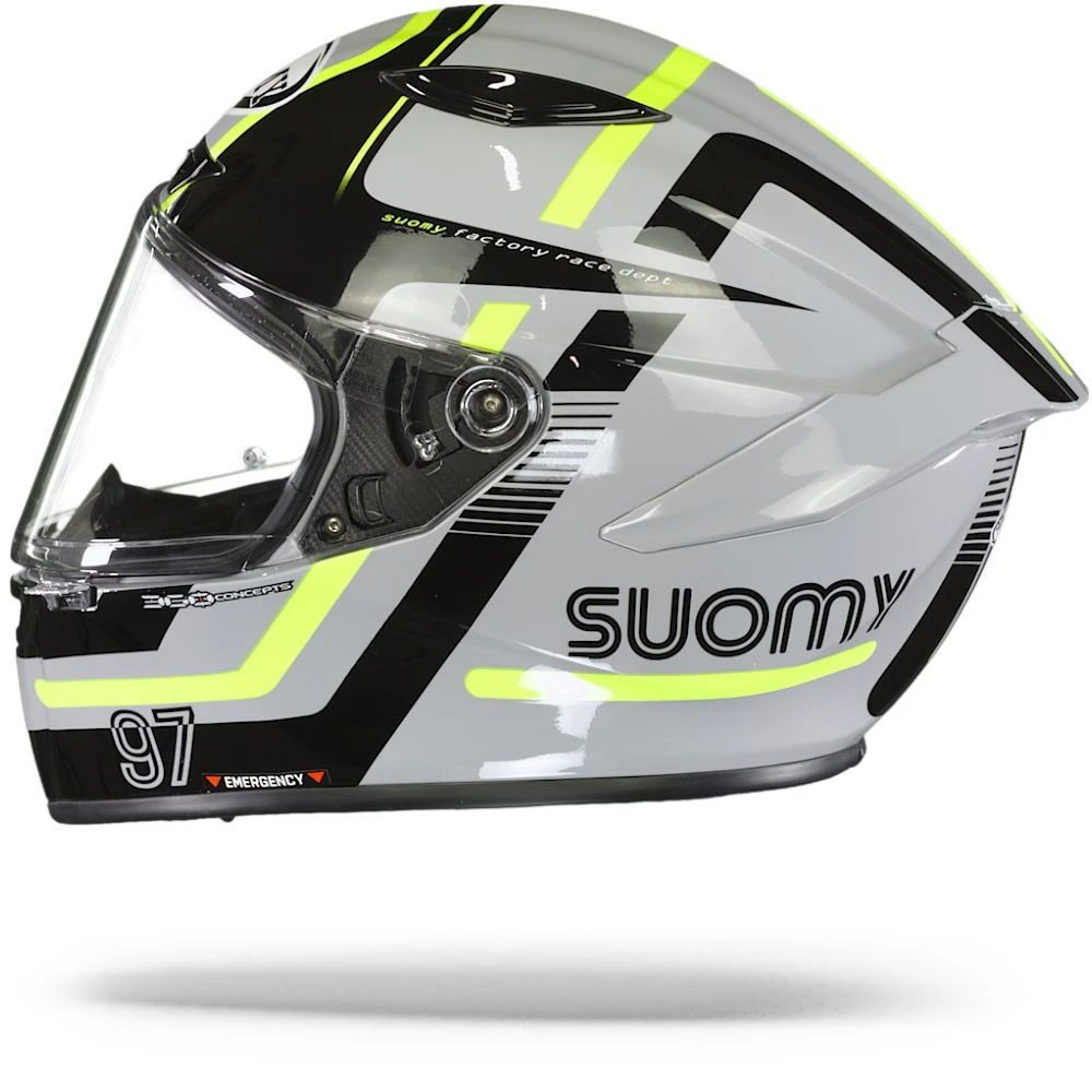 Suomy Track 1 Ninety Seven Grijs Zwart Integraalhelm 5 Suomy Track 1 Ninety Seven Grijs Zwart Integraalhelm - Afbeelding 5