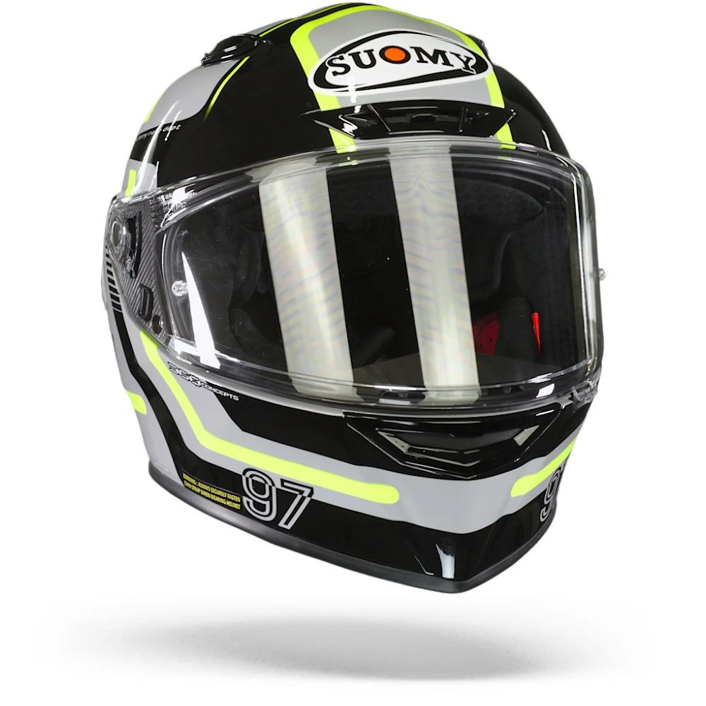 Suomy Track 1 Ninety Seven Grijs Zwart Integraalhelm 6 Suomy Track 1 Ninety Seven Grijs Zwart Integraalhelm - Afbeelding 6