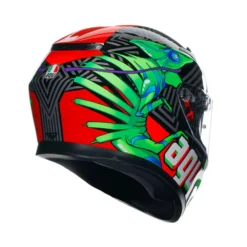 Agv K3 E2206 Mplk Kamaleon Zwart Rood Groen 013 Integraalhelm