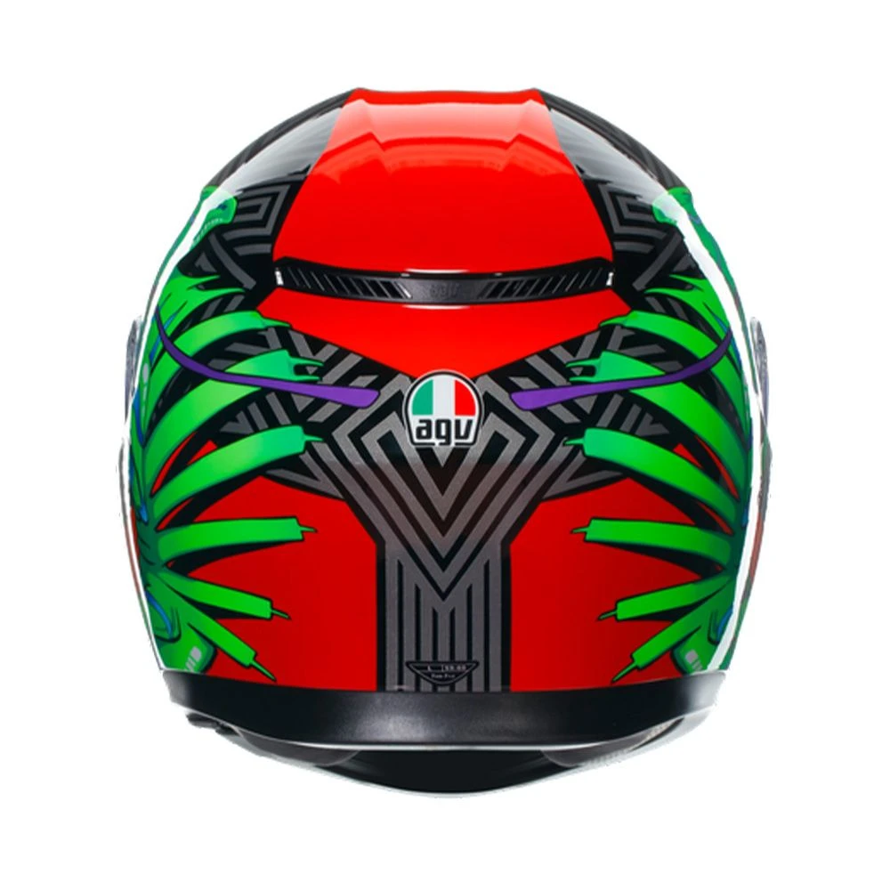 Agv K3 E2206 Mplk Kamaleon Zwart Rood Groen 013 Integraalhelm 6 Agv K3 E2206 Mplk Kamaleon Zwart Rood Groen 013 Integraalhelm - Afbeelding 6