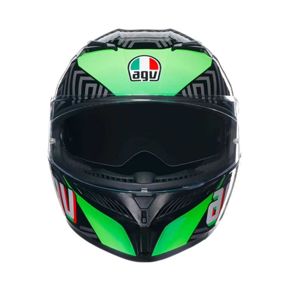 Agv K3 E2206 Mplk Kamaleon Zwart Rood Groen 013 Integraalhelm 3 Agv K3 E2206 Mplk Kamaleon Zwart Rood Groen 013 Integraalhelm - Afbeelding 3