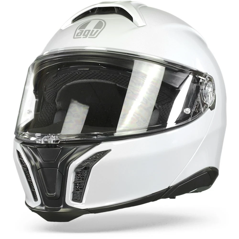 AGV Tourmodular Solid Stelvio Wit Systeemhelm 5 AGV Tourmodular Solid Stelvio Wit Systeemhelm - Afbeelding 5