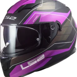 LS2 FF320 Stream Evo Mercury Mat Titanium Paars Integraalhelm