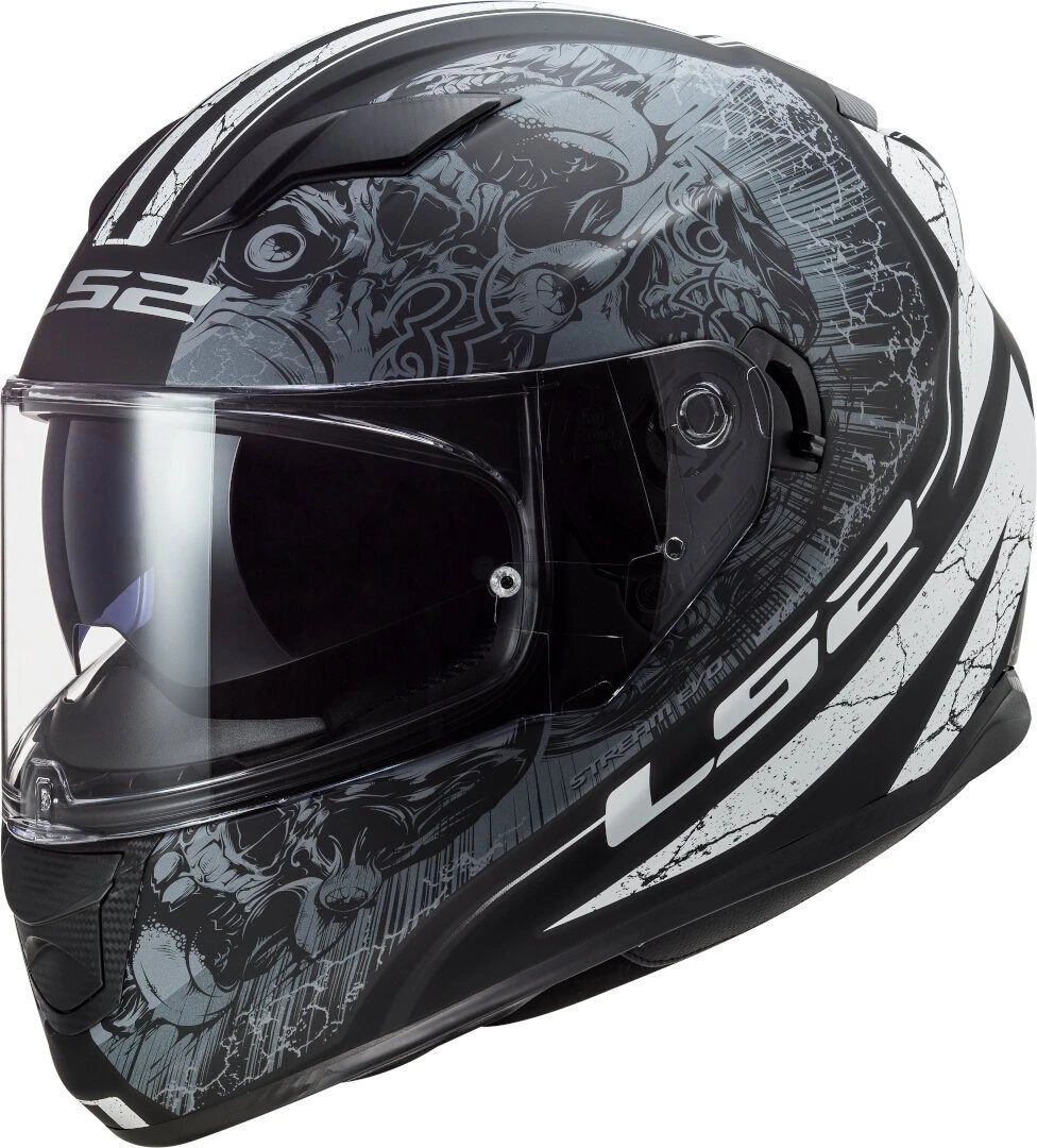 LS2 FF320 Stream Evo Throne Mat Zwart Titanium Integraalhelm 1 LS2 FF320 Stream Evo Throne Mat Zwart Titanium Integraalhelm