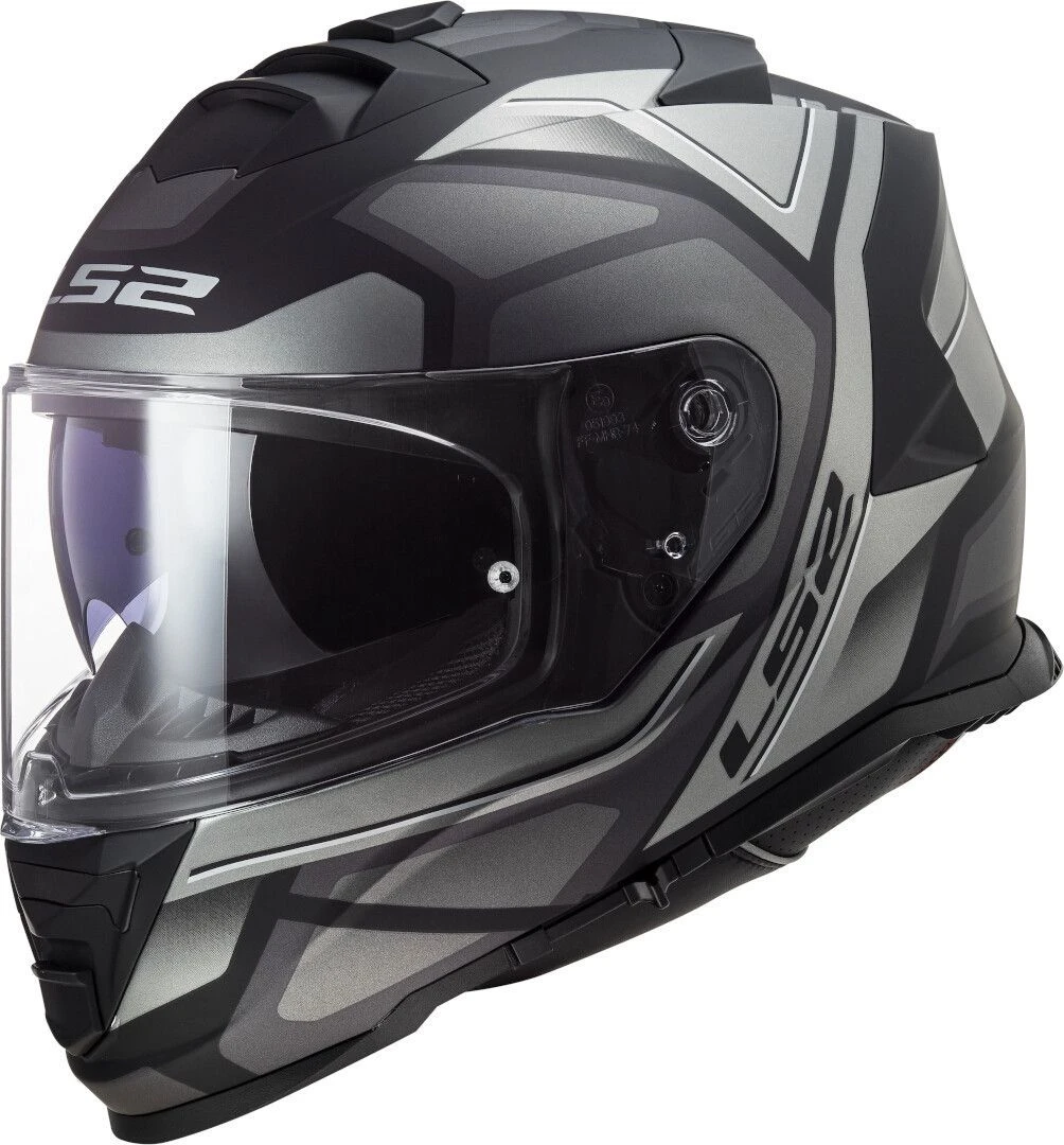 LS2 FF800 Storm Faster Mat Titanium Integraalhelm 1 LS2 FF800 Storm Faster Mat Titanium Integraalhelm