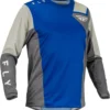 Fly Racing MX Jersey Kinetic Jet Blue Grey White