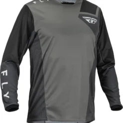 Fly Racing MX Jersey Kinetic Jet Grey Dark Grey Black