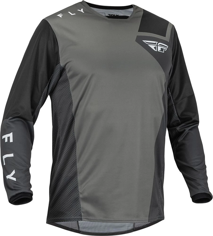 Fly Racing MX Jersey Kinetic Jet Grey Dark Grey Black 1 Fly Racing MX Jersey Kinetic Jet Grey Dark Grey Black