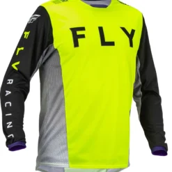 Fly Racing MX Jersey Kinetic Kore Hi-Vis Black