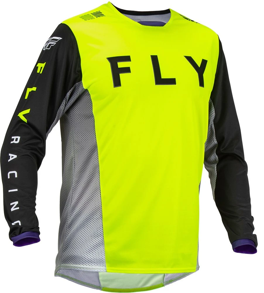 Fly Racing MX Jersey Kinetic Kore Hi-Vis Black 1 Fly Racing MX Jersey Kinetic Kore Hi-Vis Black