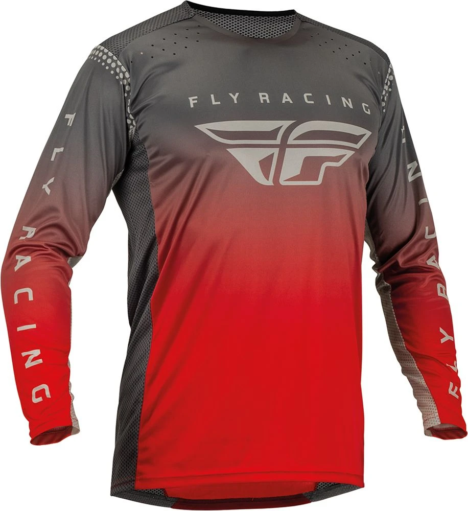 Fly Racing MX Jersey Lite Red Grey 1 Fly Racing MX Jersey Lite Red Grey