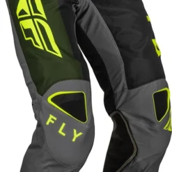 Fly Racing MX Pants Kinetic Jet Black Olive Hi-Vis