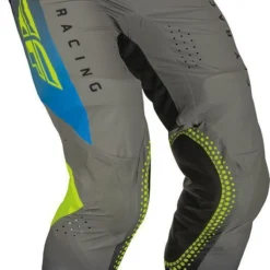 Fly Racing MX Pants Lite Grey Blue Hi-Vis