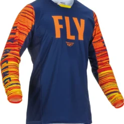 FLY Racing Kinetic Wave Jersey Navy Orange