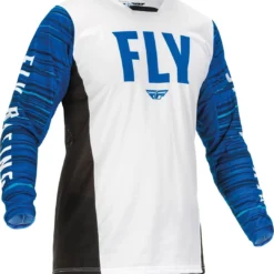 FLY Racing Kinetic Wave Jersey White Blue