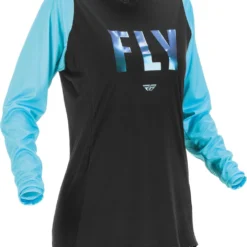 FLY Racing Women'S Lite Jersey Black Aqua