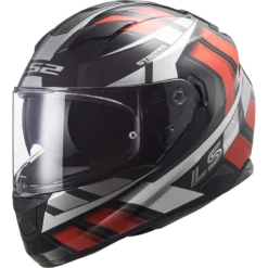 LS2 FF320 Stream Evo Loop Zwart Rood Integraalhelm