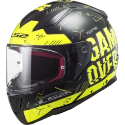 LS2 FF353 Rapid Player H-V Geel Zwart Integraalhelm