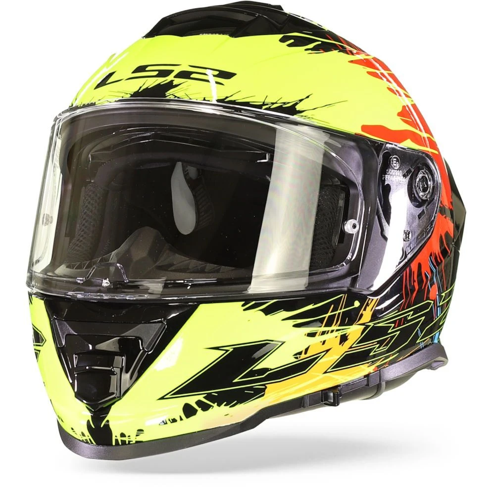 LS2 FF800 Storm Drop Zwart Geel Rood Integraalhelm 3 LS2 FF800 Storm Drop Zwart Geel Rood Integraalhelm - Afbeelding 3