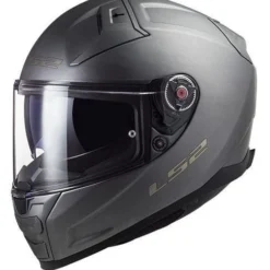 LS2 Ff811 Vector II Solid Mat Titanium Integraalhelm