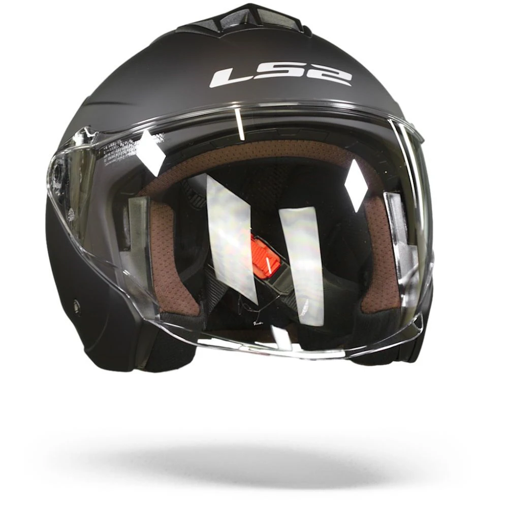 LS2 OF573 Twister II Single Mono Mat Zwart Jethelm 4 LS2 OF573 Twister II Single Mono Mat Zwart Jethelm - Afbeelding 4