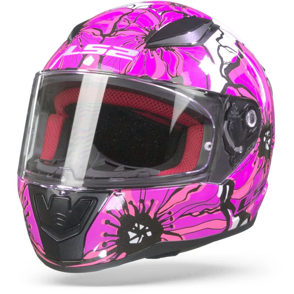 LS2 FF353 Rapid Poppies Roze Integraalhelm 6 LS2 FF353 Rapid Poppies Roze Integraalhelm - Afbeelding 6