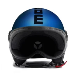Momodesign Fgtr Classic Momo E2205 Mat Blauw Zwart Jethelm