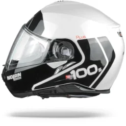 Nolan N100-5 Plus Distinctive 22 Metaal Wit Zwart Systeemhelm