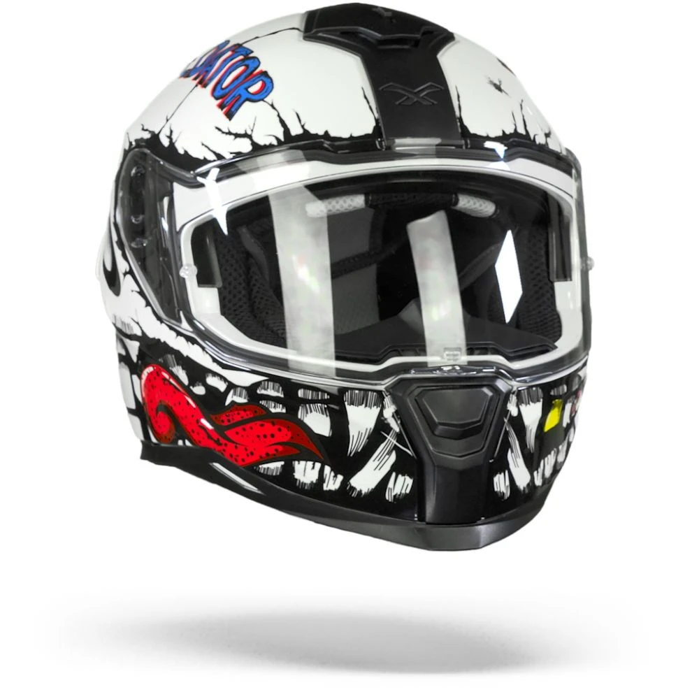 Nexx SX.100R Hungry Miles Wit Integraalhelm 5 Nexx SX.100R Hungry Miles Wit Integraalhelm - Afbeelding 5