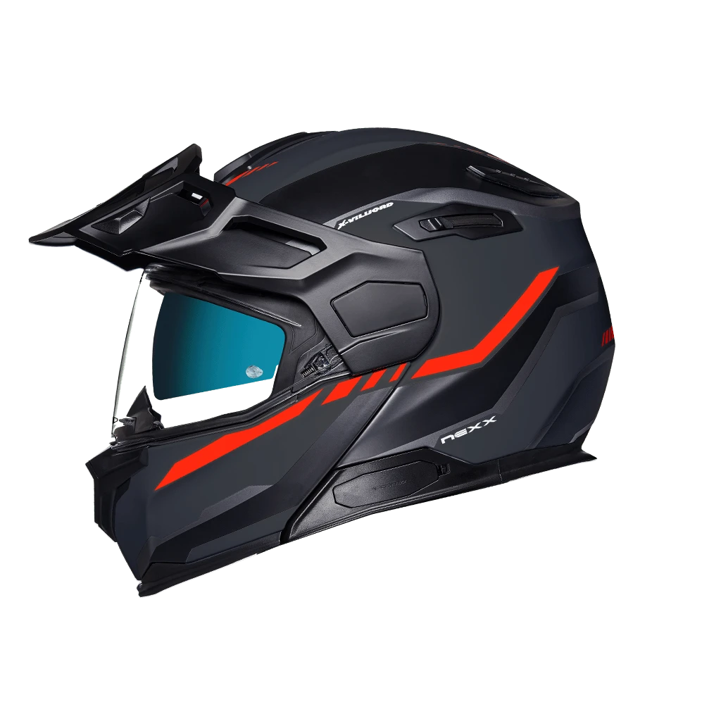 Nexx X.Vilijord Continental Grijs Rood Matt Systeemhelm 2 Nexx X.Vilijord Continental Grijs Rood Matt Systeemhelm - Afbeelding 2