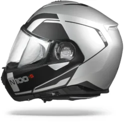 Nolan N100-5 Consistency Flat Zilver N-Com 021 Systeemhelm