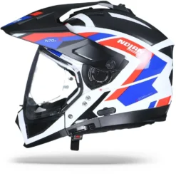 Nolan N70-2 X Grandes Alpes 26 Metal Wit Blauw Rood Multihelm -Scorpion Winkel nolan n70 2 x grandes alpes 026.10 1
